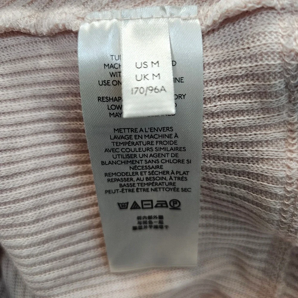 Free People‎ Cozy With You Women's Champagne Toast Surplice Pullover Sweater M